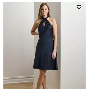 Ralph Lauren Navy Halter Dress